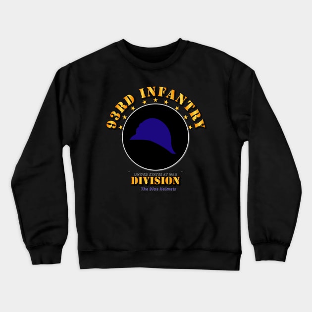 93rd Infantry Division - The Blue Helmets Crewneck Sweatshirt by twix123844